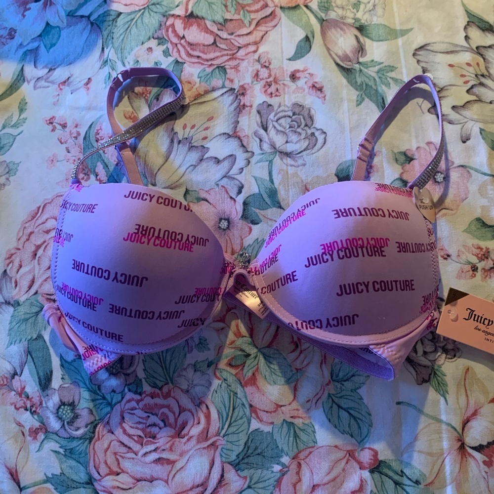 MWT Juicy Couture Purple With Underwire Bra Size 34 B